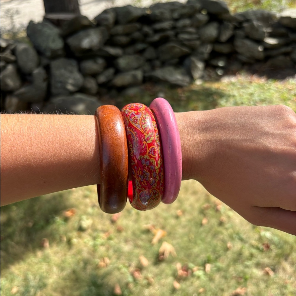 Set of Three Colorful Bangles